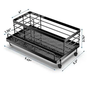 Stylish Cisily Kitchen Sink Caddy with Drip Tray