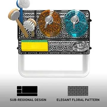 Stylish Cisily Kitchen Sink Caddy with Drip Tray