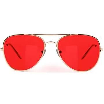 Stylish Aviator Sunglasses with UV400 Protection for Women