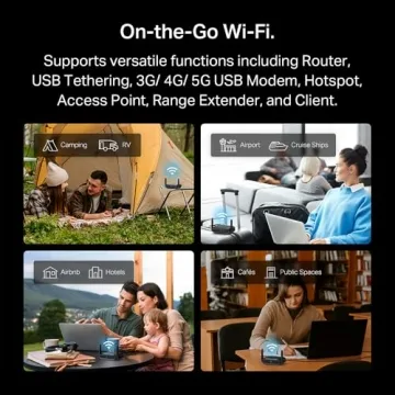 TP-Link BE3600: Wi-Fi 7 Travel Router with Security