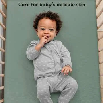 Yoofoss Muslin Crib Sheets 100% Cotton Breathable 2 Pack