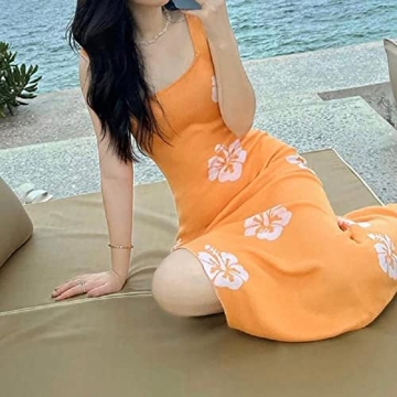 ROAONOCOMO Crochet Knit Maxi Dress - Stylish Summer Dress