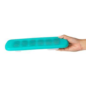 OXO Tot 2-Piece Baby Food Freezer Tray with Silicone Lid, Teal