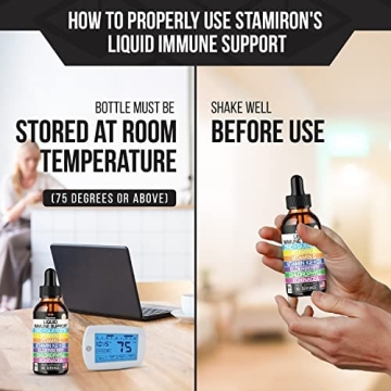 Immune Support Liquid with Vitamins C D3 and Echinacea