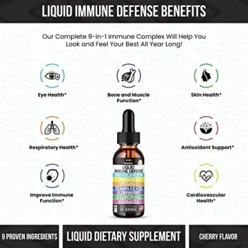 Immune Support Liquid with Vitamins C D3 and Echinacea