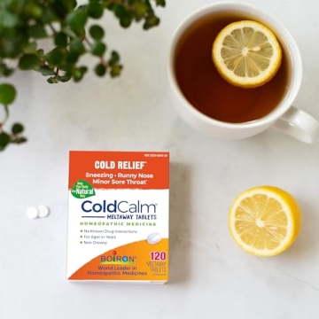 Boiron ColdCalm Natural Cold Relief Tablets 120 Count