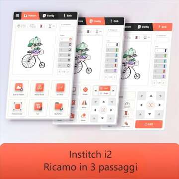 POOLIN EOC05 Embroidery Machine 4 x 9.25 Inch Large Hoop Embroidery Area,Computerized Embroidery Mac...