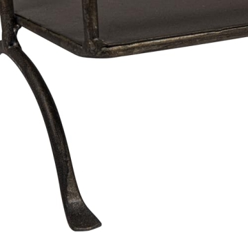 Creative Co-Op 2 Tier Metal Tray for Home Organization