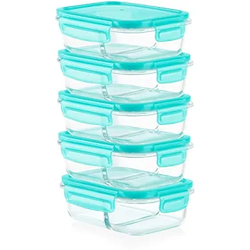 Pyrex 10-Pc Divided Glass Food Storage Set for Meal Prep