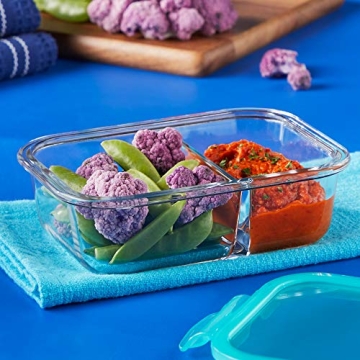 Pyrex 10-Pc Divided Glass Food Storage Set for Meal Prep