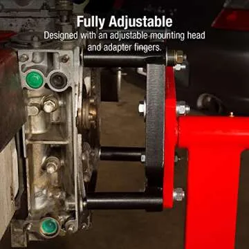 SUNEX TOOLS 8300GB, Foldable Engine Stand, ½ Ton Capacity, Self-Locking Worm Drive Gearbox, Foldable, Adjustable, Caster Wheels, Four Wheel Base