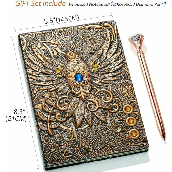 Leather Vintage Journal & Pen Set for Writing