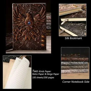 Leather Vintage Journal & Pen Set for Writing