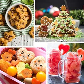 Coolrunner 42Pcs Fruit Cutter Shapes Set for Kids