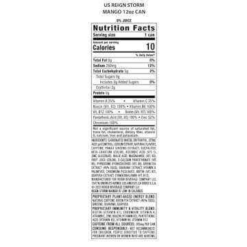 REIGN Storm Mango Energy Drink for Fitness and Wellness