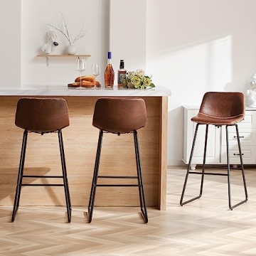 HeuGah 30 Inch Bar Stools Set of 3 for Kitchen