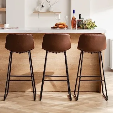 HeuGah 30 Inch Bar Stools Set of 3 for Kitchen