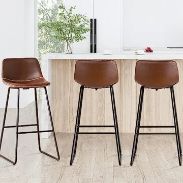 HeuGah 30 Inch Bar Stools Set of 3 for Kitchen