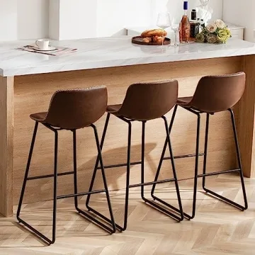 HeuGah 30 Inch Bar Stools Set of 3 for Kitchen