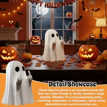 Halloween Ghost Figurine for Spooky Home Decor