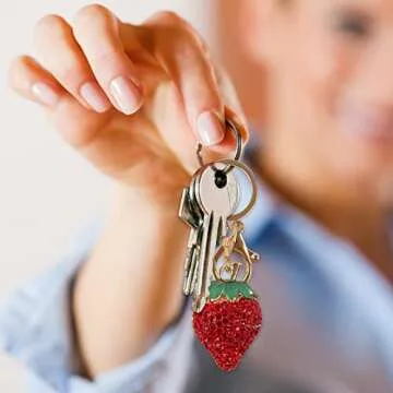 Unisex 03 Key Chain, Strawberry, One Size