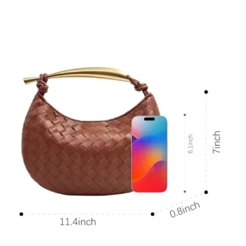 FEOFFS Stylish Crossbody Leather Dumpling Handbag