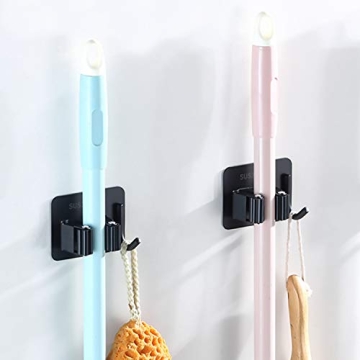 DAIREN Mop Broom Holder Rack for Efficient Home Organization