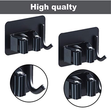 DAIREN Mop Broom Holder Rack for Efficient Home Organization