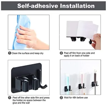 DAIREN Mop Broom Holder Rack for Efficient Home Organization