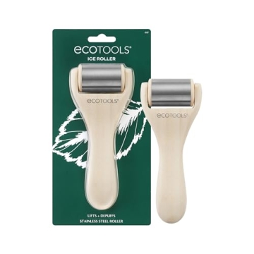 EcoTools Ice Roller, Lifts & Depuffs Skin, Stainless Steal Cooling Roller For Face & Neck, Provides ...