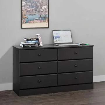 Prepac Astrid 6 Drawer Dresser for Stylish Storage