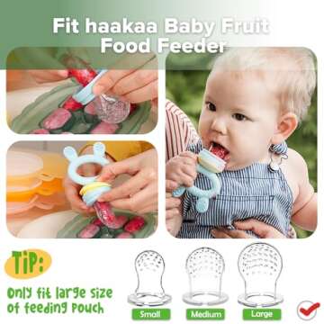 Haakaa Silicone Nibble Freezer Tray for Healthy Baby Snacks