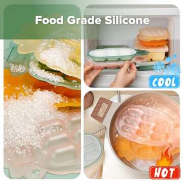 Haakaa Silicone Nibble Freezer Tray for Healthy Baby Snacks