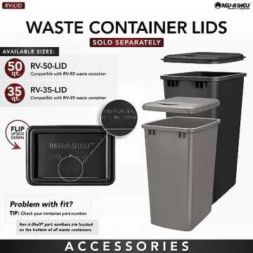 Rev-A-Shelf Pullout Trash Cans - Elegant Kitchen Solution