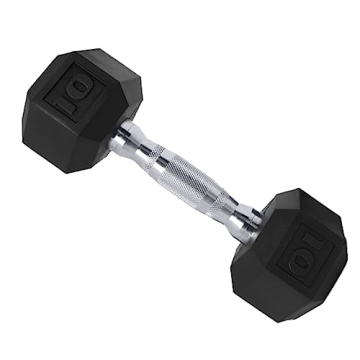 CAP Barbell 50lb Coated Hex Dumbbells for Fitness Enthusiasts