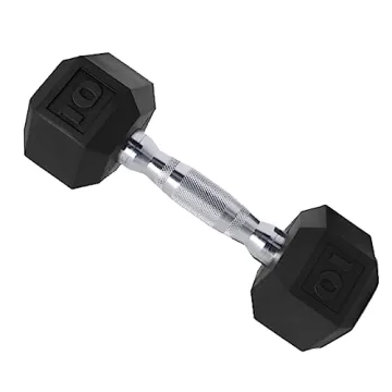 CAP Barbell 50lb Coated Hex Dumbbells for Fitness Enthusiasts