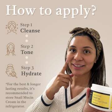 Snail Mucin Moisturizer with Hyaluronic Acid - 4oz