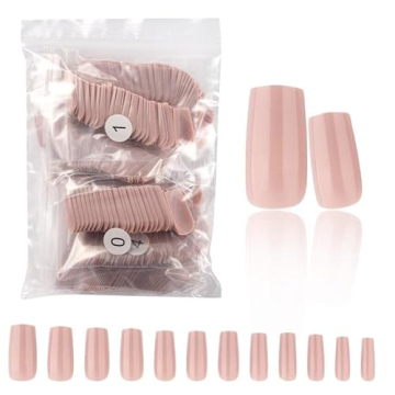 600pcs Medium Square Press-On Nails for Trendy Style