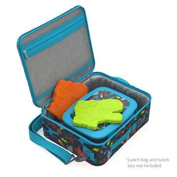 Bentgo Prints Insulated Lunch Bag Set For Kids with Bento Box