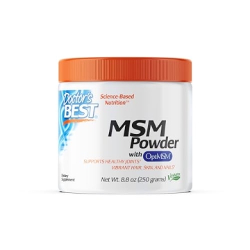 Doctor's Best MSM Powder, Pure OptiMSM for Health Boost