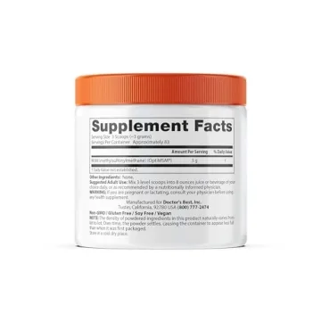 Doctor's Best MSM Powder, Pure OptiMSM for Health Boost