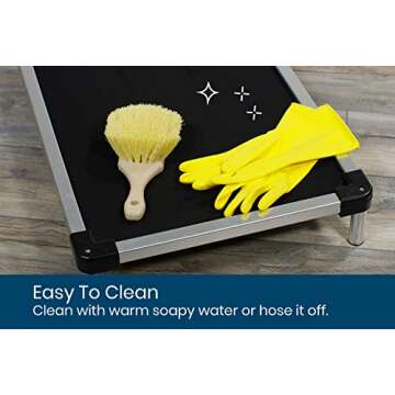 K9 Ballistics Chew Proof Elevated Dog Bed - Made for Aggressive Chewers, Indestructible Cot, Heavy Duty, 120-Day Warranty, Washable, Pre-Assembled, Fits Crates Medium 35"x22" Obsidian Black