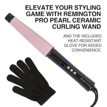 Remington CI9538 Pro Curling Wand for Perfect Waves
