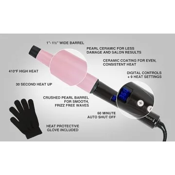 Remington CI9538 Pro Curling Wand for Perfect Waves