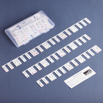 TIPTAP Removable Piano Key Stickers for 88 Key Full Size, Cuttable Note Labels for 61 Key Size, Reus...