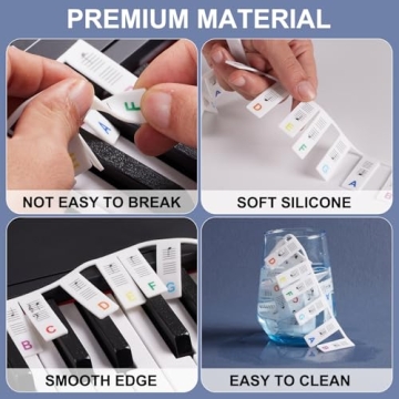 TIPTAP Removable Piano Key Stickers for Every Pianist
