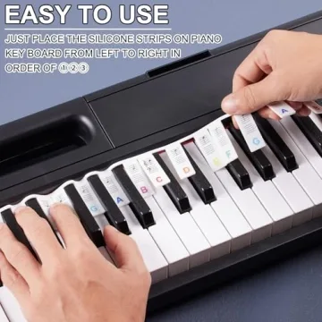 TIPTAP Removable Piano Key Stickers for Every Pianist