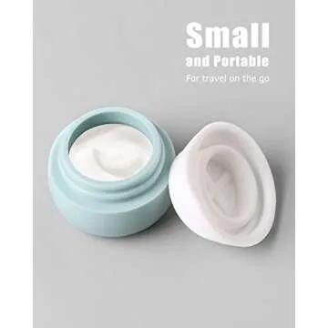 Gemice Silicone Travel Jars - Leakproof TSA Approved Travel Containers (4 Pieces)