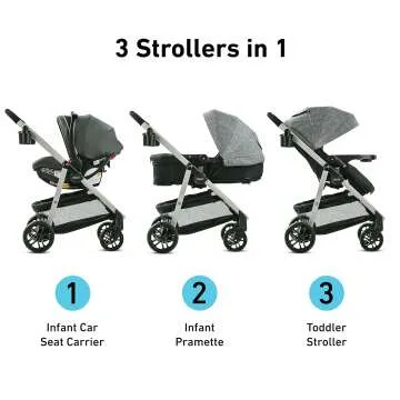 Graco Modes Pramette Travel System 3-in-1 Stroller