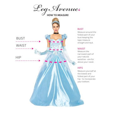 Leg Avenue Cinderella Costume Set for All Ages - Enchanting Gown